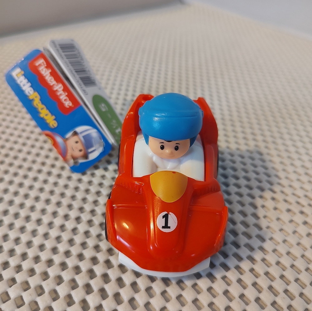 Little People Wheelies Race Car Red NWT 2015 Mattel Fisher Price
